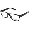 Polo Ralph Lauren PH2237U 5523 | Occhiali da Vista Graduati | Prova Online | Unisex | Plastica | Rettangolari | Nero | Adrialenti
