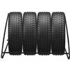 START Supporto in acciaio a parete per pneumatici portata max di 120KG, porta gomme per garage, misure 130x75x59 cm, ideale per il cambio gomme