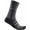CASTELLI CALZINO ENDURANCE 15 SOCK GRIGIO SCURO BLU ROSSO [141314]