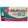 Multivitamix B12 Integratore di Vitamina B12 50+ 12 Flaconcini