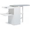 Foppapedretti LOSTIROBIANCO Asse da Stiro Metallico, Bianco 101 x 49 cm Ripiegabile Alluminio, Cotone, Poliestere