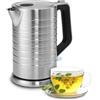 Wintem Bollitore Elettrico per Acqua in Acciaio Inox 1,7L - Ideale per Preparare Bevande Calde come Thè o Tisane in Modo Comodo e Veloce - Coperchio di Sicurezza con Blocco e Interrutore - 220-240V