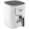 Wintem Friggitrice ad Aria 1600W Capacità 7.5L, Friggitrice ad Aria con Vetro Trasparente, Temperatura Regolabile 80-200°C, Timer 60 Minuti, Sicurezza e Basso Consumo Energetico
