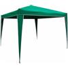 Avilia Gazebo Pieghevole con Borsa per Trasporto - Resistente agli UV, in Acciaio, con Copertura in Poliestere, da Giardino, 3x3m, Verde