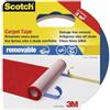 ScotchBlue Scotch 42030750 - Adesivo per moquette, rimovibile, 50 mm x 7 m, colore: Blu