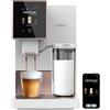 Cecotec Caffettiera Superautomatica Cremmaet Compactccino Connected White Rose. 19 Bar, Display TFT, Wifi, Sistema Thermoblock, Serbatoio del Latte, Serbatoio del Caffè 150 g, 5 Livelli di Macinatura