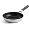 KitchenAid Classic Padella in Acciaio Inox Antiaderente in Ceramica senza PFAS da 20 cm, Clad, Induzione, Manico Stay-Cool, Sicura in Forno fino a 160°C, Argento