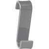 Gedy Appendiabiti Radiatore, Resina termoplastica, Grigio, 6.7 x 3.2 x 11.7 cm
