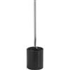 Avilia Scopino con Portascopino per Bagno - Scopino per WC, in Poliresina, 9.7x37.5x9.7cm, Nero
