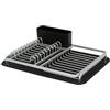Wintem Scolapiatti in Alluminio 43x32x12cm - Piedini Antiscivolo Stabili - Superficie Facile da Pulire - Accessori Rimovibili e Divisorio - Antiruggine e Resistente - Dona Praticità e Igiene