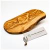 das Olivenholzbrett Tagliere Legno D 'ol Ivo IN Taglio Naturale Con Naturale Bordo - 30cm
