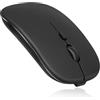 UrbanX 2.4GHz & Bluetooth Mouse, Rechargeable Wireless Mouse for Samsung Galaxy Tab S7 FE Bluetooth Wireless Mouse for Laptop/PC/Mac/iPad pro/Computer/Tablet/Android Onyx Black