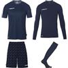 uhlsport Set da Portiere Unisex da Calcio - Set di Maglie Progressive - Set Completo da Portiere Composto da Maglia, Strato di Base, Pantaloni e Calzini - Set di Maglie per Bambini e Adulti
