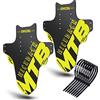 NICEDACK Parafanghi per Mountain Bike, 2 Pezzi, Mudguard Fit 20 - 29 Pollici MTB parafango Anteriore e Posteriore Compatibile con parafanghi per Bicicletta (Giallo Verde)