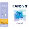 CANSON BLOCCO MONTVAL 300 GR GRANA FINE 10X15 CM 12FF CANSON C200006532