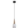 MAYTONI DECORATIVE LIGHTING Moderna Lampada Pendente a Sospensione, in Metallo e Doppio Vetro, colore Oro, Paralume Grigio, per 1 x E14 (non incl.)