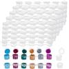 PH PandaHall 25pcs Mini contenitori di plastica con Coperchio per la Scatola di Colori di Vernice Palette di Vernice Vuota di plastica Glitter Barattolo di Pittura