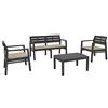 Saturnia Set Java 4Pz Antrac.C/Cuscino