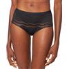 Playtex Slip Midi Secret Comfort Effetto Pancia Piatta Donna x1, Nero, 2/S