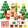 cossy Costruzioni Magnetiche Blocchi 56 Pezzi, Costruzioni per Bambini-Costruire il mondo di Natale, Educativo Blocchi Set, Costruzioni Giocattolo Magnetiche, Montessori per Bambini 3+ Anni