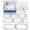NietFullThings Catena acciaio inox A4 V4A AISI 316 Ø5 mm maglia lunga 0,5 m (50 cm) - DIN 5685 / DIN 766 - carico di rottura indicativo 1250 kg - confezione 2 pz