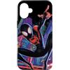 Marvel Spider-Man nella città di Spider-Verse Miles Morales Custodia per iPhone 16 Plus
