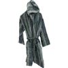 CARRARA Accappatoio unisex in spugna velur di puro cotone art. Parigi - L/XL, Blu