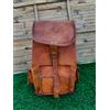 Fatto a mano Borsa zaino in pelle di qualità 20" laptop vintage originale marrone da viagg...