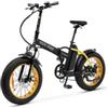 Argento, E-Bike Mini Max Foldable E-Bike Unisex Adulto, Nero, 250W