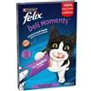Felix Deli Moments Snack Liquidi per Gatti Gusto Anatra 4x10g