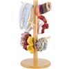 PH PandaHall Supporto per Elastici Capelli in Legno Organizer per Orologi Portatile, 6 Ramo Espositore per Gioielli e Braccialetti per Camera Da Letto Cucina, 34.5x16cm