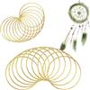 Zzcy 20 Pezzi Cerchi Metallo per Ghirlande Cerchi per Bomboniere Cerchi per Acchiappasogni Cerchio Ferro per Decorazioni Artigianato e Ghirlande Nuziali 10cm 15cm