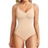 BRABIC Bodysuit Shapewear for Women Tummy Control Body Modellante, Marrone, M-L Donna