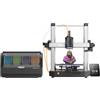 ANYCUBIC COMBO KOBRA 3 di Stampante 3D, con ACE Pro, velocità massima di 600 mm/s, doppio sistema di riscaldamento PTC - Argento