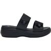 Aura 2 Straps Glitter Textile+Leather W Black 36