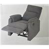 RELAXIA POLTRONA CLARA RECLINER MANUALE IN CINIGLIA TORTORA - GRIGIO SCURO Grigio Scuro