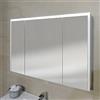 BADEN HAUS Specchio Pensile Contenitore 3 Ante LED 92x67x15 cm Bianco