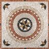 BANI MOSAICI Rosone Mosaico marmo cm 120 x 120 x 0,8 su rete per pavimenti