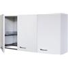 GI.MAR Mobile Colapiatti e Pensile Destro Bianco Lucido 120 cm H.60