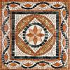 BANI MOSAICI Rosone Mosaico marmo cm 66 x 66 x 0,8 su rete per pavimenti