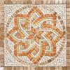 BANI MOSAICI Rosone Mosaico in Marmo 66x66 cm su Rete per Pavimenti