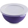 OMADA Design Ciotola Cucina con Coperchio da 0,5 lt,in Plastica, Resistente, in Microban Antibatterico, Made in Italy, Linea Sanaliving