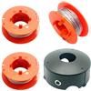 CDIYTOOL Bobina di ricambio per decespugliatore Bosch ART 23 26 30 Combitrim Easytrim, decespugliatore Pro-Tap automatico a bobina da 8 m con copertura F016L71088 (3 bobine + 1 copertura)