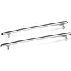URAGER Barre Tettuccio Portapacchi Per Jeep Per Compass 2011-2015 2017 2018 2019 2020 2021 Cross Bar Roof Rail Portapacchi Modello Di Barra Sul Tetto Può Caricare 200 Kg(D'argento,2017-2021)