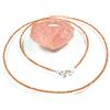 Bundela Gems Collana girocollo perle pietre preziose rotonde sfaccettate granato di hesson...