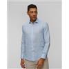 Paul and Shark Camicia Azzurra In Lino Da Uomo Paul&shark