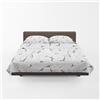 osama home GUZZINI Botanical - Completo Letto Matrimoniale Lenzuola Matrimoniali Cotone 100% Organico 240x280 + Lenzuolo con Angoli Matrimoniale Coprimaterasso Sotto 180x200 + 2 Federe Cuscino Letto 50x80