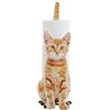 courti porta rotolo di carta igienica a forma di gatto, porta carta igienica da bagno, regalo per gli amanti dei gatti (arancione)