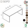 SEIPO SCRIVANIA direzionale ROYAL piano lineare con struttura melaminico - Seipo RY.0001 2 3