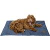 JACK AND VANILLA, Cuscino Gabbia per Cani, Modello Riga, Colore Blu, Taglia L, 88 x 55 cm